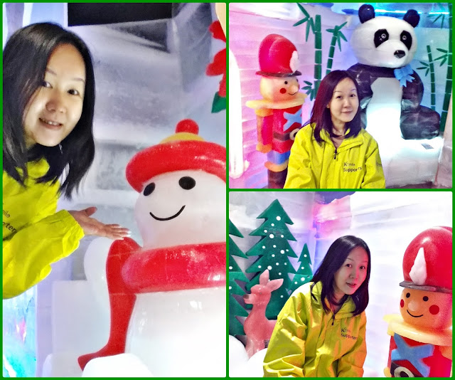 K-smiling with Mr Snowman, Mr Soldier and Mr Panda~^^  | www.meheartseoul.blogspot.com