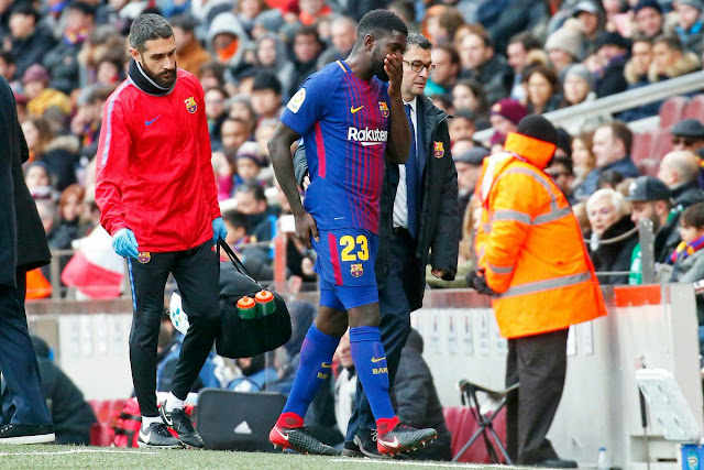 Umtiti phục hồi chậm, kế hoạch của Barca phá sản