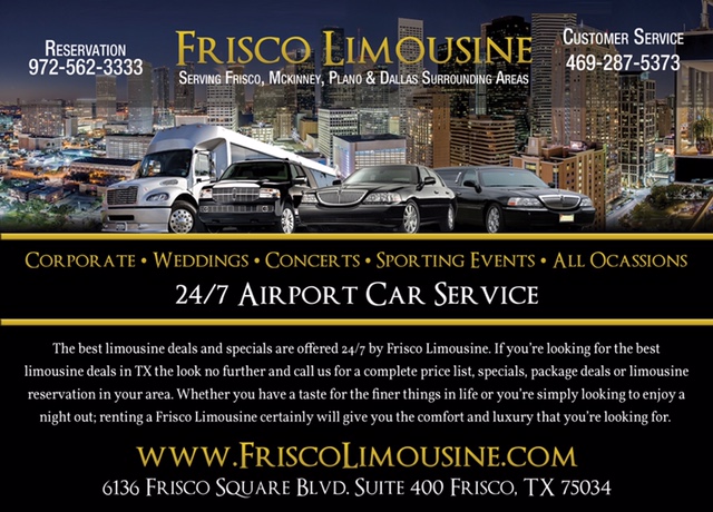 Frisco Limousine LLC - 24/7 Airport Car Service