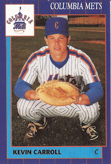 Kevin Carroll 1990 Columbia Mets card