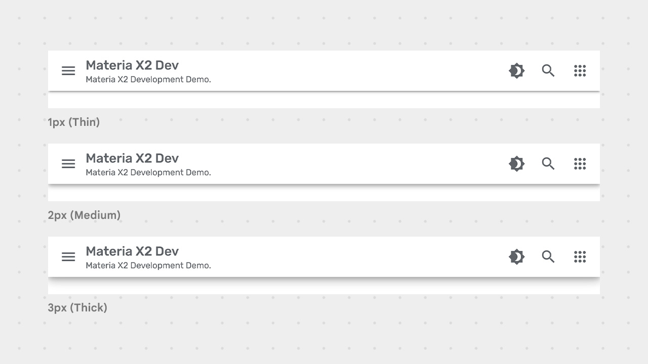 Navbar Edge Shadow Thickness