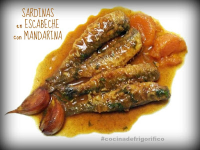 Sardinas en escabeche con mandarina #cocinadefrigorifico