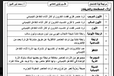 مراجعة ليلة الامتحان العلوم بالاجابات للصف الاول الاعدادى ترم ثاني 202 محمد نور الدين