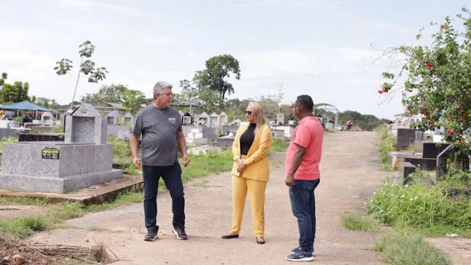 Vereadora Márcia Socorrista Animais fiscaliza cemitério da capital e cobra ação efetiva na limpeza e corte de mato — VEJA AS IMAGENS 