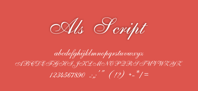 Kumpulan Font Undangan - ALS Script