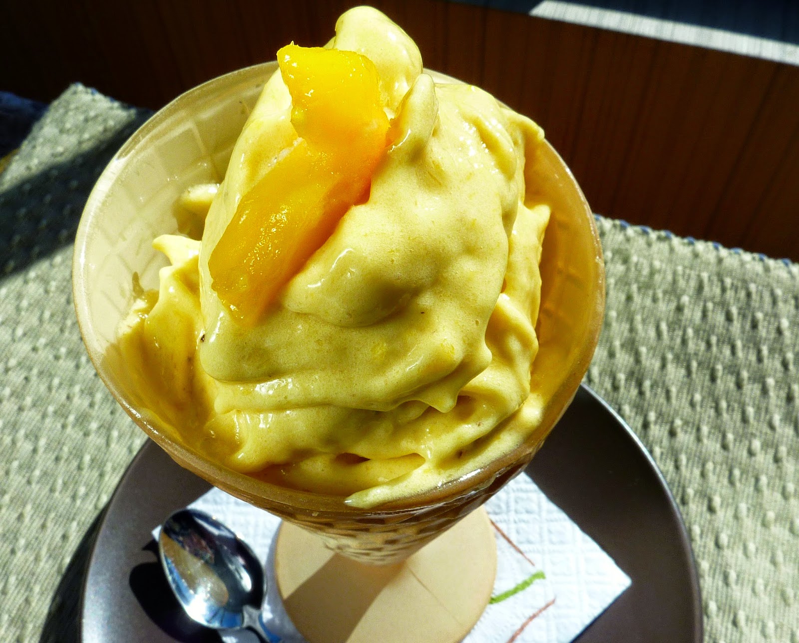 vegan mango ice cream