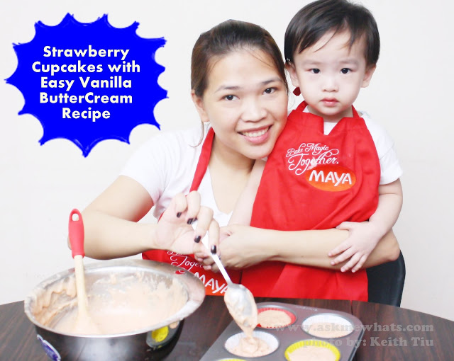 How to make Strawberry Cupcakes with Easy Vanilla Buttercream Recipe