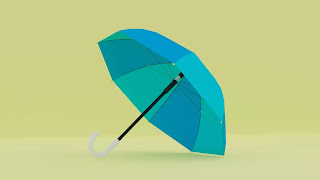 Blue Umbrella 3D