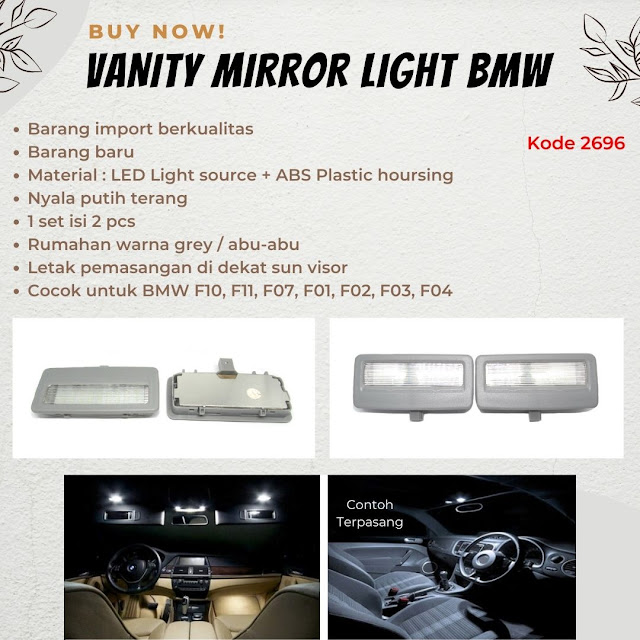 Lampu Kaca / Vanity Mirror Light BMW F10