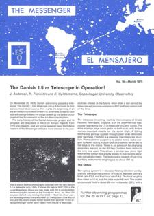 The Messenger 16 - March 1979 | ISSN 0722-6691 | TRUE PDF | Trimestrale | Fisica | Scienza | Astronomia
The Messenger is a quarterly journal presenting ESO's activities to the public.
