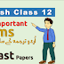 2nd Year English Important Idioms From Past Papers Set 03
