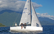 J/70 sailing Chilean Lake