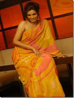 Diana Hayden Looking Beautiful In A Saree-