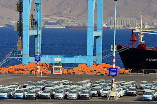 eilat israel port red sea ships carrying japanese cars
