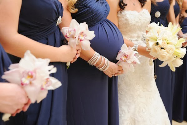 pregnant bridesmaids