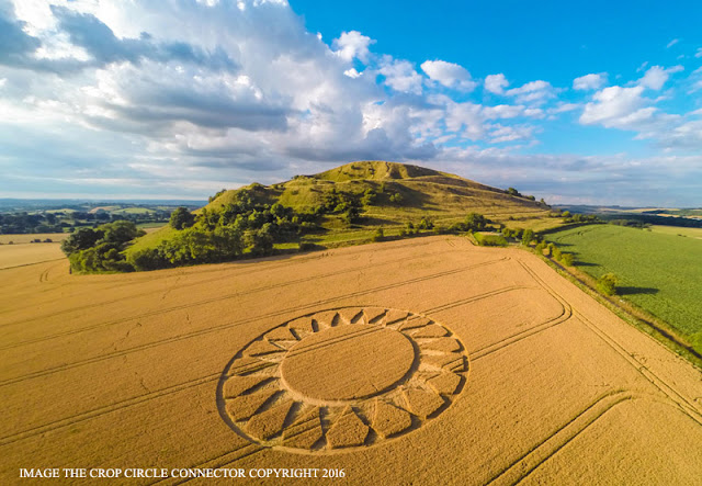 Crop Circle at Cley Hill, Wiltshire