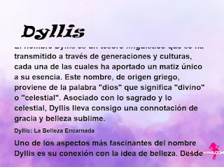 significado del nombre Dyllis