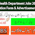Sindh Health Department jobs 2023 | Application Form & Advertisement