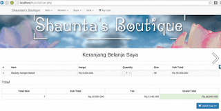 Source code aplikasi butik toko online dengan php mysql