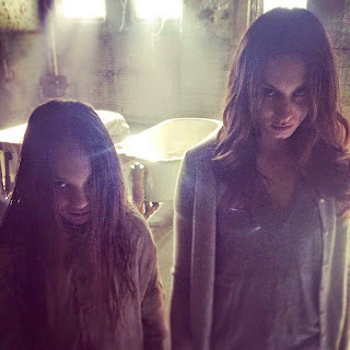 Maddie Ziegler and Troian Bellisario BTS PLL