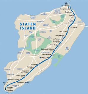 Staten Island railway Map