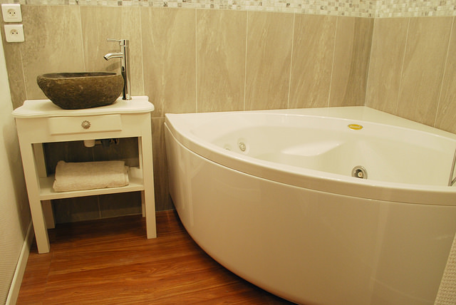 Corner Bathroom Sink as One of the Solutions to Space up Your Small Bathroom
