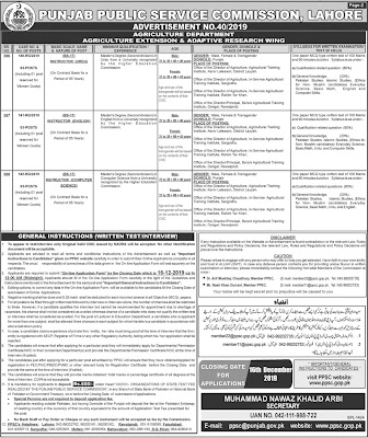 PPSC Jobs December 2019 For Multiple Posts Apply Online 