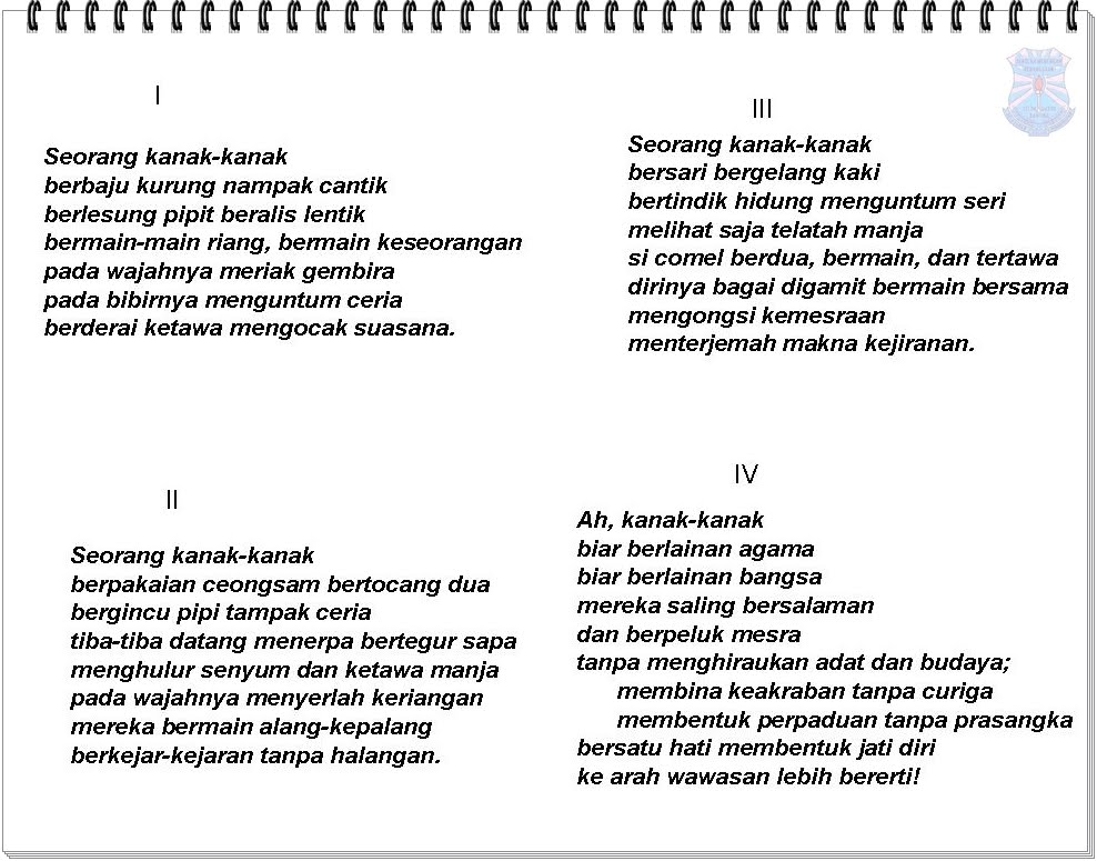 Bahasa Melayu Tingkatan 2: SAJAK "PERSAHABATAN"