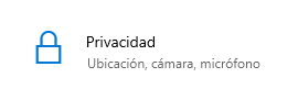 Privacidad Windows 10 configuración