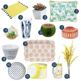 Bargain on-budget interiors, accessories and decor from the high street to refresh and update your home for the new Summer season