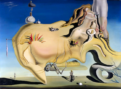 El gran masturbador de Salvador Dalí, Óleo sobre lienzo, Surrealismo, 110 cm × 150 cm