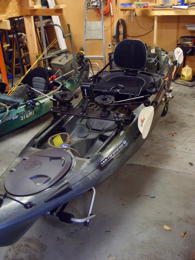 Backwater Kayaker: Ride 115 rigged to the gills