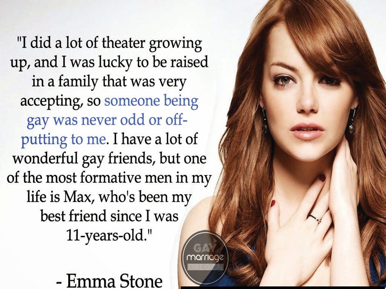 "I did a lot of theater growing up and I was lucky to be