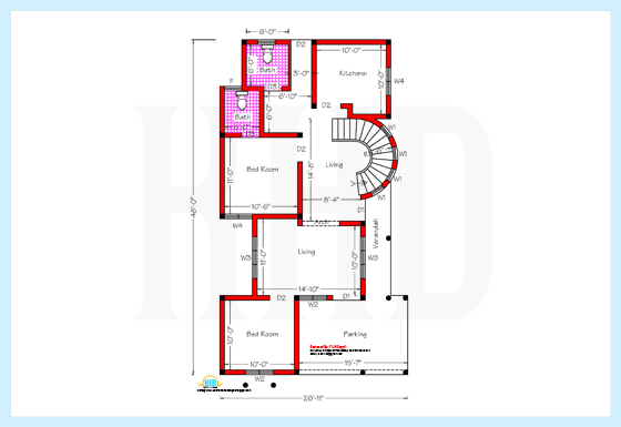 Ground floor plan drawing