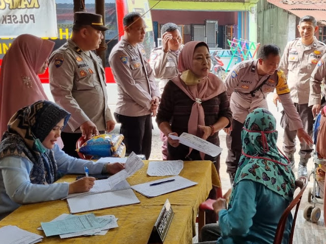 Pengobatan Gratis Polsek Lawang Kidul Bersinergi Rumah sakit Bukit Asam Medika