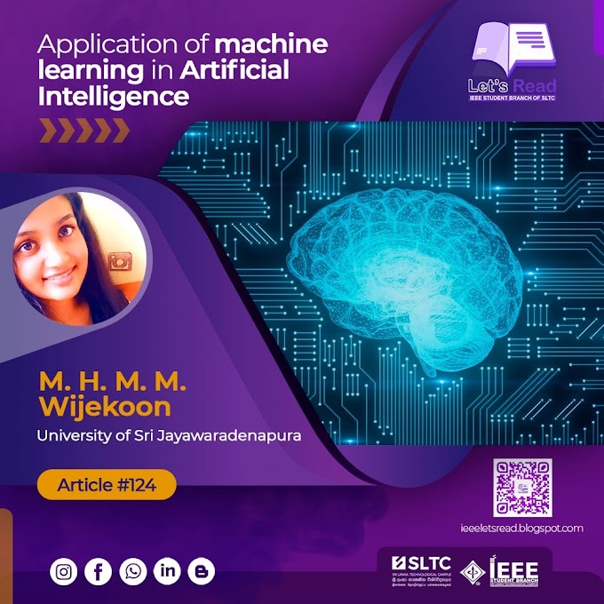  Application of machine learning in Artificial Intelligence.