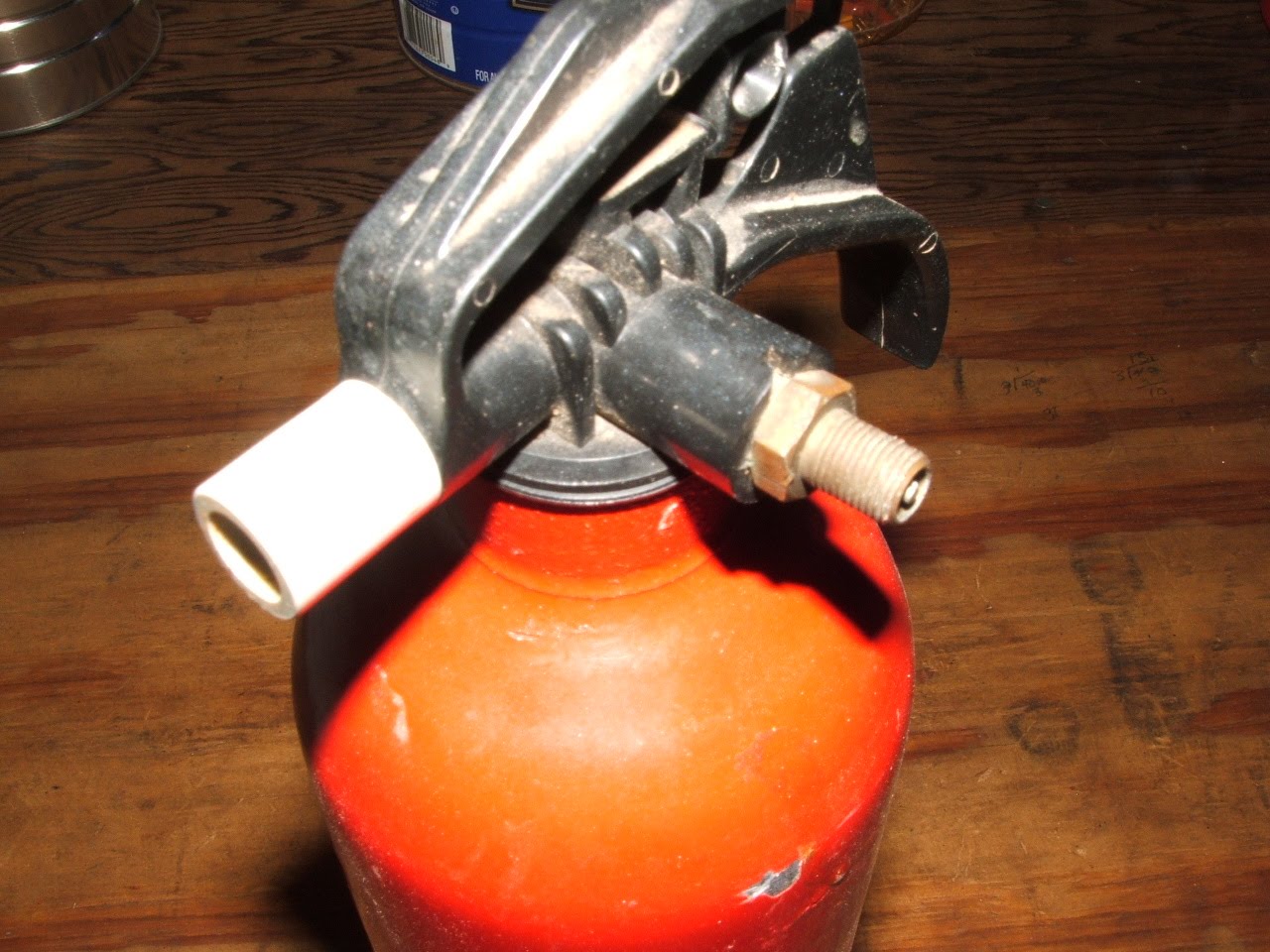 Super Pepper Spray  Gun  Mace Gun  Made From A Fire Extinguisher
