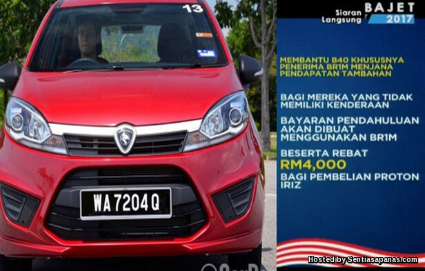 Rebat RM4,000 Proton Iriz Untuk Pemandu Uber - SentiasaPanas