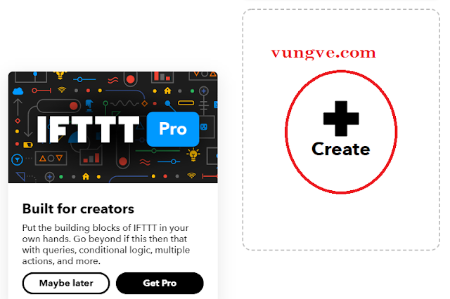 tạo ứng dụng IFTTT