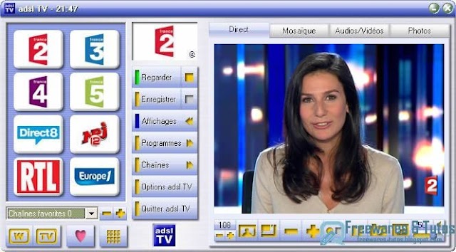 adsl TV : un logiciel gratuit pour regarder et enregistrer la TV sur son PC