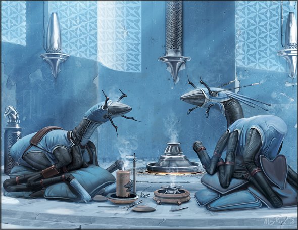 Alex Ries abiogenisis deviantart ilustrações ficção científica surreal alienígenas planetas espacial