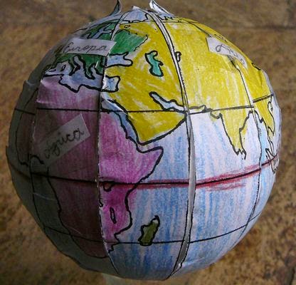 Geografia em Foco: Maquete do globo terrestre (6º Ano - CAB e Col. Milton Carneiro)