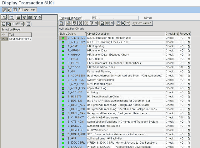 Objetos de Autorización - Consultoría SAP