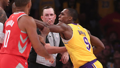 nba, chris paul fight, lebron james, carmelo anthony, cp3, la lakers vs rockets, brandon ingram, chris paul, james harden, rajon rondo, lonzo ball, brandon ingram fight, rockets vs lakers fight, james harden fight, lakers fight,