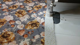 Binding a quilt by machine