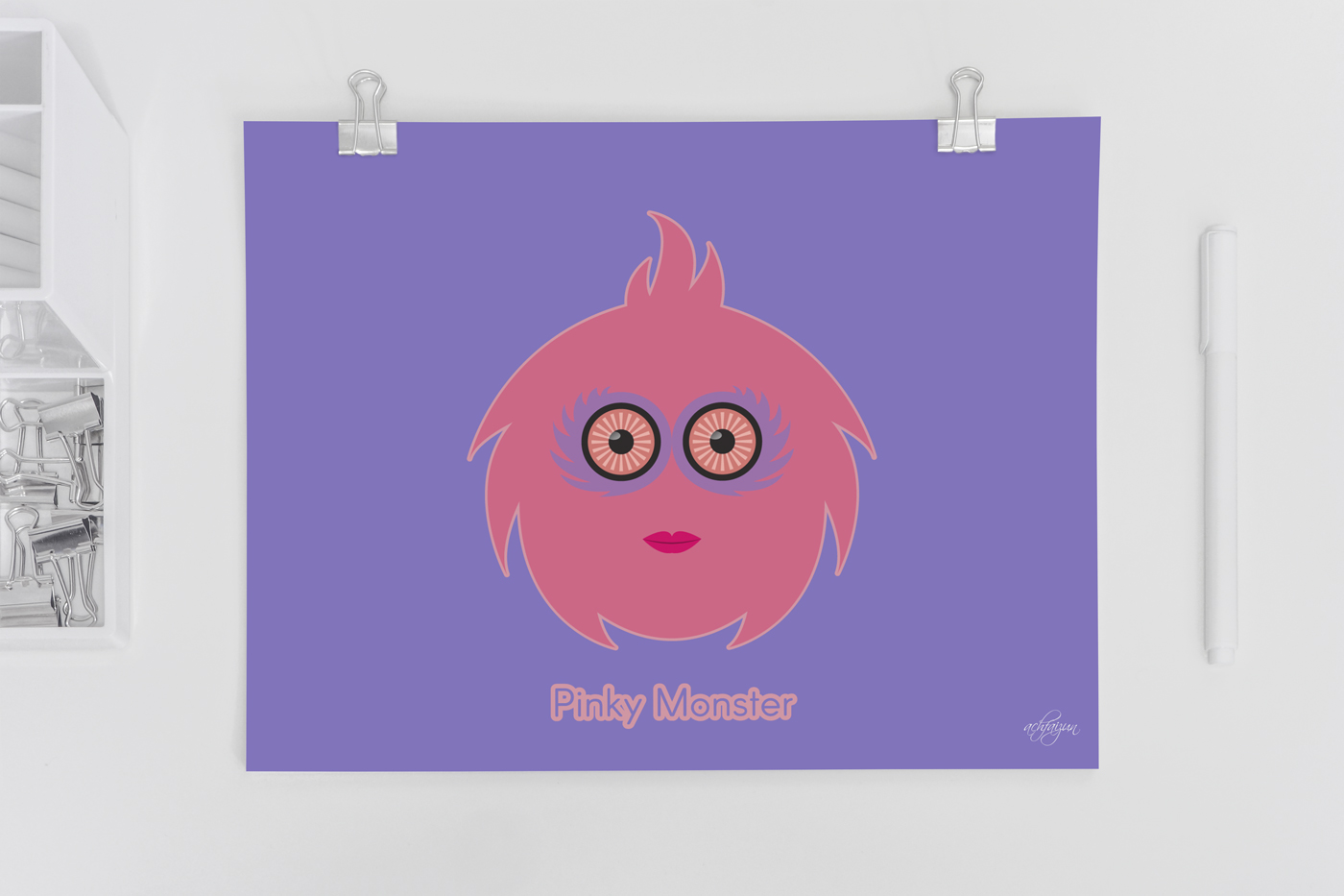 Pinky Monster  Gandem Design Portfolio