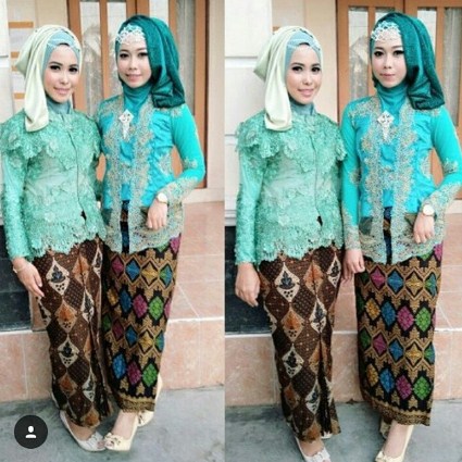 30 Desain Model Baju Kebaya  Muslim Brokat Modern  Pesta 