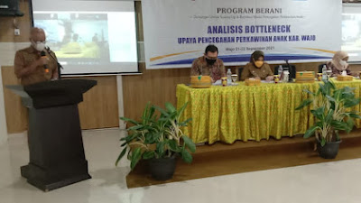 Sosialisasi Analisis Bottleneck Upaya Pencegahan Perkawinan Anak Digelar di Wajo