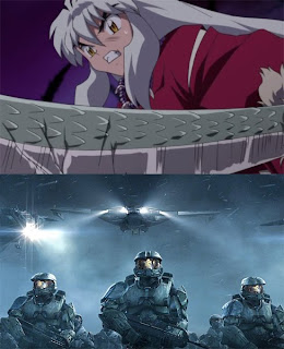 top: Inu Yasha - The Final Act, bottom: Halo Wars