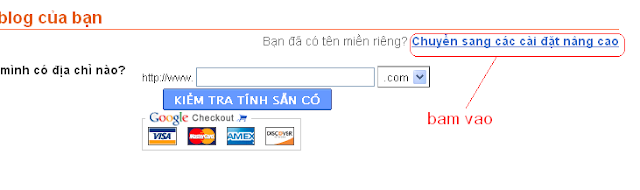 Hướng dẫn cài đặt tên miền Co.cc cho Blogspot